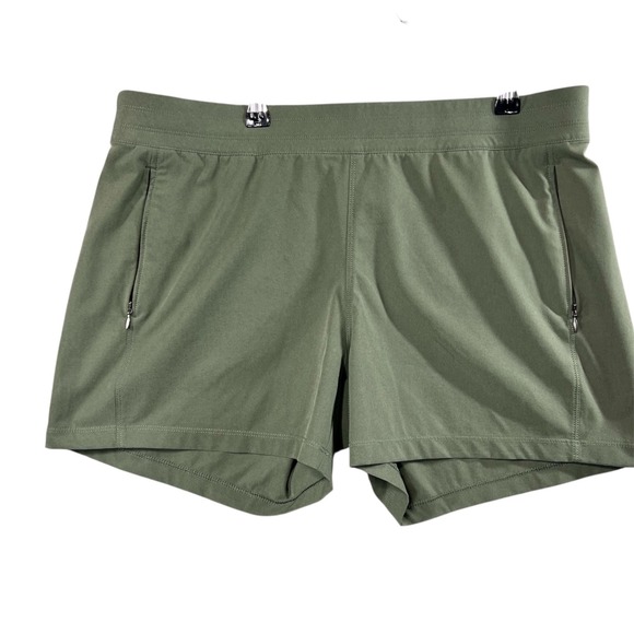 Kuhl Pants - KUHL Freeflex Shorts Women's L Green Outdoors Hiking Comfort Stretch Granola